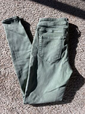 Old Navy Olive Green Skinny Jeans